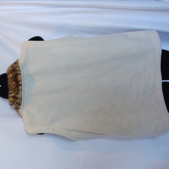 LAURA SCOTT Soft Shell Fleece & Faux Fur collar Vest, Full Zip, Sleeveless - Picture 4 of 6